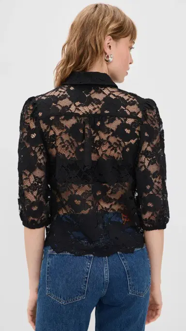 Generation Love Tammy esh Lace Shirt Black | Thumbnail 3 Generation Love Tammy esh Lace Shirt Black | Thumbnail 3