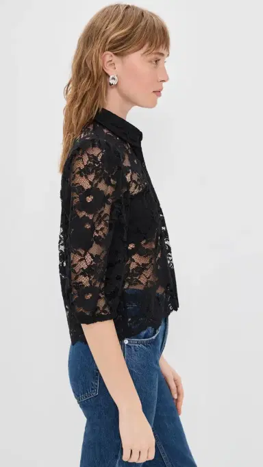 Generation Love Tammy esh Lace Shirt Black | Thumbnail 4 Generation Love Tammy esh Lace Shirt Black | Thumbnail 4