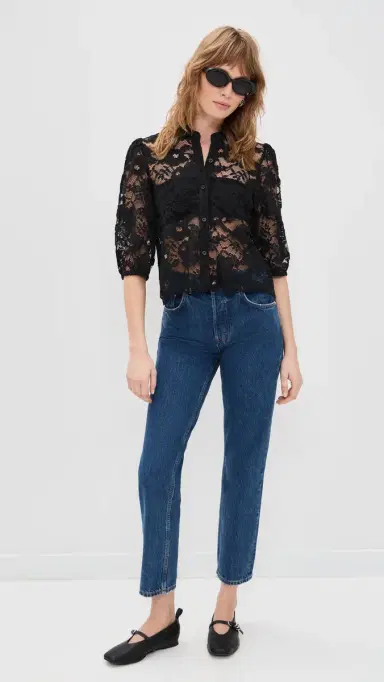 Generation Love Tammy esh Lace Shirt Black | Thumbnail 5 Generation Love Tammy esh Lace Shirt Black | Thumbnail 5