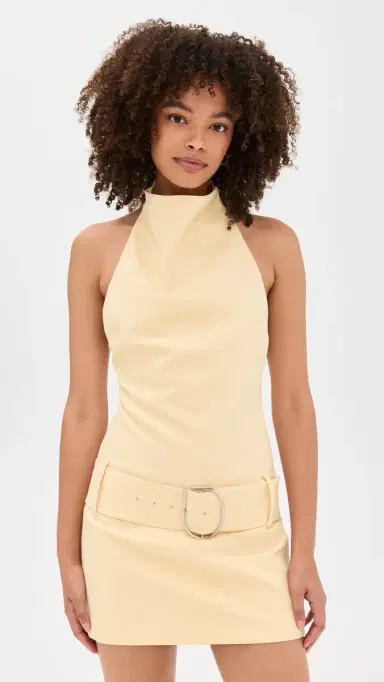 SIR. Sabina Belted Mini Dress Butter | Thumbnail 2 SIR. Sabina Belted Mini Dress Butter | Thumbnail 2