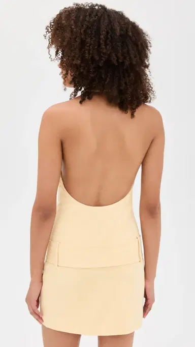SIR. Sabina Belted Mini Dress Butter | Thumbnail 3 SIR. Sabina Belted Mini Dress Butter | Thumbnail 3