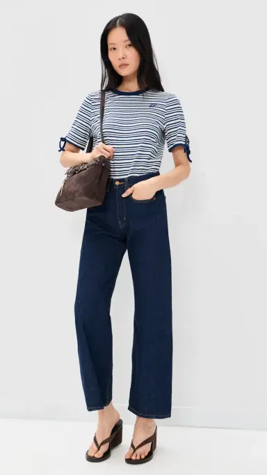 BAUM UND PFERDGARTEN Janet Striped Tee Derby Blue Stripe | Thumbnail 5 BAUM UND PFERDGARTEN Janet Striped Tee Derby Blue Stripe | Thumbnail 5