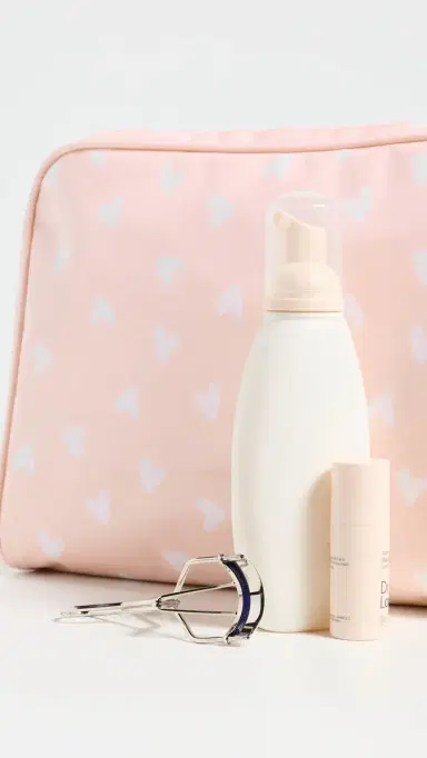 Weezie Large Toiletry Bag Pink Hearts One Size | Thumbnail 5 Weezie Large Toiletry Bag Pink Hearts One Size | Thumbnail 5