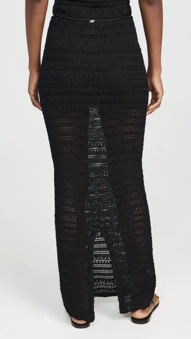 PQ Swim Crochet Long Skirt Black | Thumbnail 3 PQ Swim Crochet Long Skirt Black | Thumbnail 3
