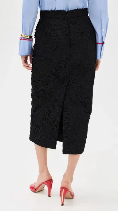 ESSENTIEL ANTWERP Jourget Lace Pencil Skirt Black | Thumbnail 3 ESSENTIEL ANTWERP Jourget Lace Pencil Skirt Black | Thumbnail 3