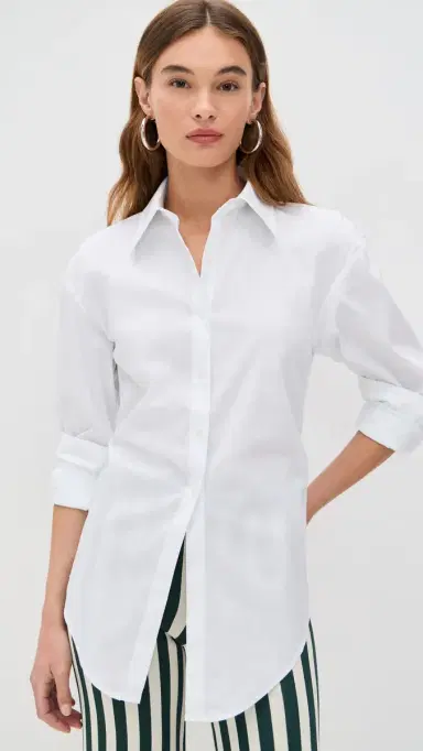 SIMONMILLER Loch Poplin Button Up Macadamia | Thumbnail 3 SIMONMILLER Loch Poplin Button Up Macadamia | Thumbnail 3