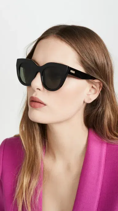 Le Specs Air Heart Sunglasses Black Gold/Khaki Mono One Size | Thumbnail 3 Le Specs Air Heart Sunglasses Black Gold/Khaki Mono One Size | Thumbnail 3
