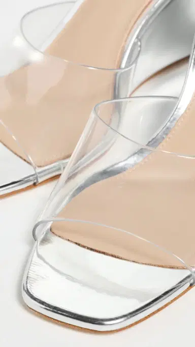 Veronica Beard Asha Wedges Clear/Silver | Thumbnail 6 Veronica Beard Asha Wedges Clear/Silver | Thumbnail 6