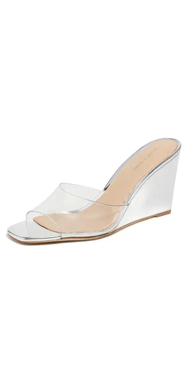 Asha Wedges Clear/Silver Asha Wedges Clear/Silver