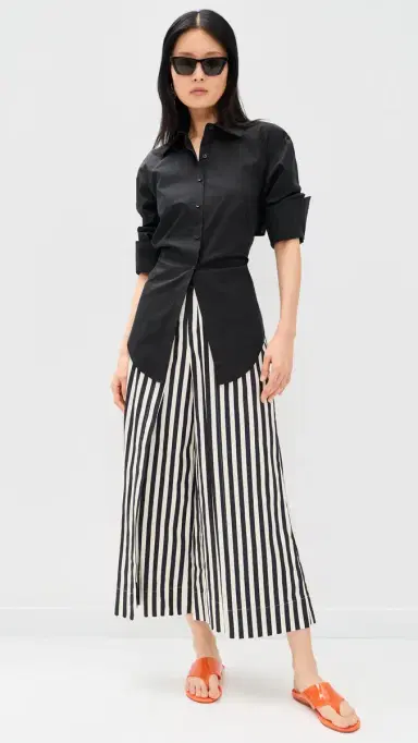 SIMONMILLER Loch Poplin Button Up Black | Thumbnail 2 SIMONMILLER Loch Poplin Button Up Black | Thumbnail 2