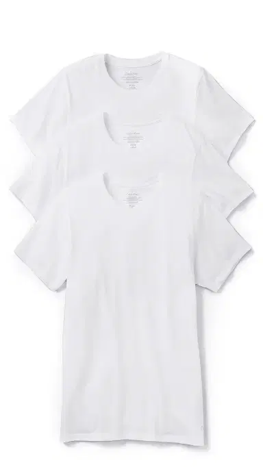 Calvin Klein Underwear Cotton Stretch Classic Fit Crew Neck T-Shirt 3 Pack White | Thumbnail 1 Calvin Klein Underwear Cotton Stretch Classic Fit Crew Neck T-Shirt 3 Pack White | Thumbnail 1