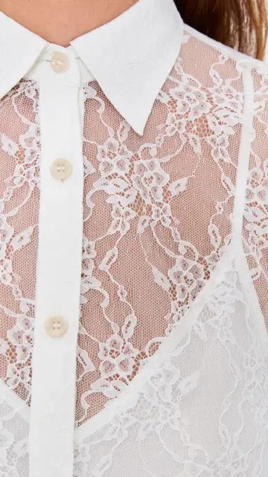 APIECE APART Alva Button Up Cream 6 | Thumbnail 6 APIECE APART Alva Button Up Cream 6 | Thumbnail 6