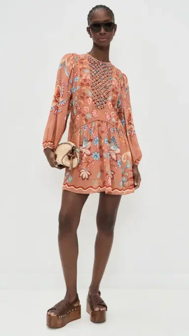 FARM Rio ocha Lace Dress Boho Enhance ocha | Thumbnail 2 FARM Rio ocha Lace Dress Boho Enhance ocha | Thumbnail 2