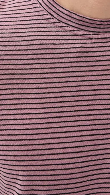 Isabel Marant Leon Striped Linen Tee ight Pink/Black | Thumbnail 6 Isabel Marant Leon Striped Linen Tee ight Pink/Black | Thumbnail 6
