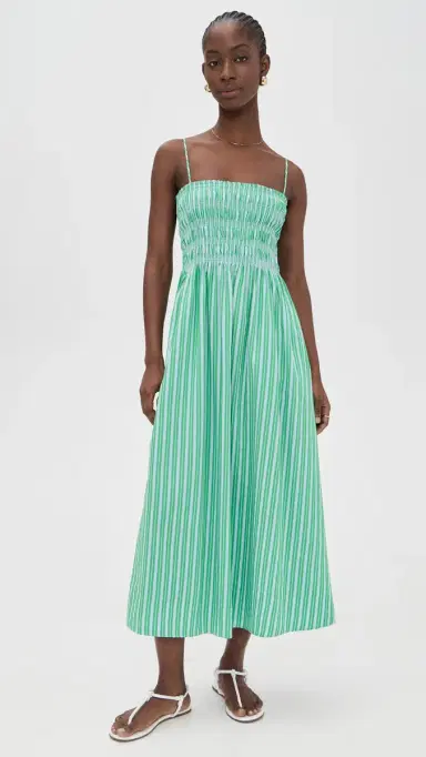 Pistola Bianca Dress Green Blue Stripe | Thumbnail 2 Pistola Bianca Dress Green Blue Stripe | Thumbnail 2