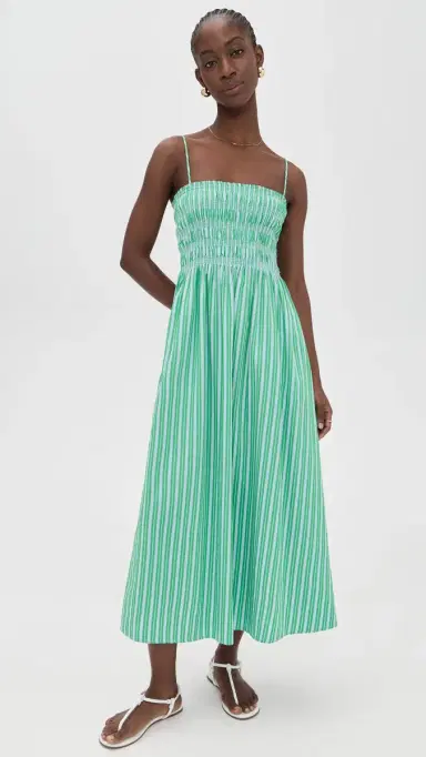Pistola Bianca Dress Green Blue Stripe | Thumbnail 5 Pistola Bianca Dress Green Blue Stripe | Thumbnail 5