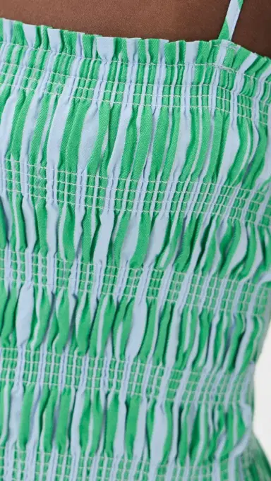 Pistola Bianca Dress Green Blue Stripe | Thumbnail 6 Pistola Bianca Dress Green Blue Stripe | Thumbnail 6