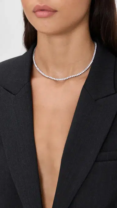 Shashi Medium Tennis Necklace | Thumbnail 3 Shashi Medium Tennis Necklace | Thumbnail 3