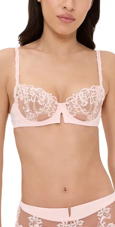 Simone Pérèle Sage Demi Cup Bra Pink Nude 38C | Thumbnail 1 Simone Pérèle Sage Demi Cup Bra Pink Nude 38C | Thumbnail 1