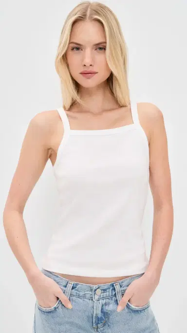 LESET Nando Tank Top White | Thumbnail 2 LESET Nando Tank Top White | Thumbnail 2