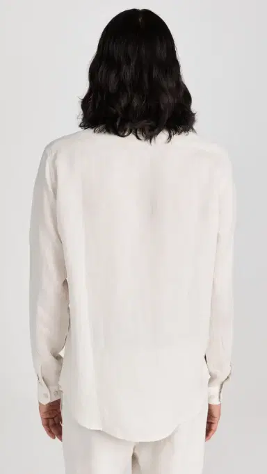 Onia Air Linen Long Sleeve Shirt tone | Thumbnail 3 Onia Air Linen Long Sleeve Shirt tone | Thumbnail 3
