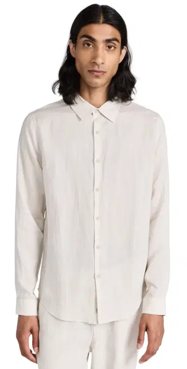 Onia Air Linen Long Sleeve Shirt tone | Thumbnail 1 Onia Air Linen Long Sleeve Shirt tone | Thumbnail 1