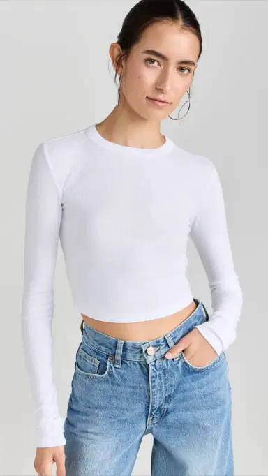 Cotton Citizen Verona Crop Shirt White | Thumbnail 2 Cotton Citizen Verona Crop Shirt White | Thumbnail 2