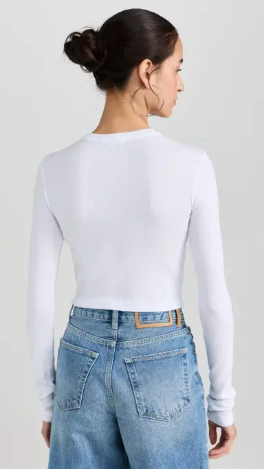 Cotton Citizen Verona Crop Shirt White | Thumbnail 3 Cotton Citizen Verona Crop Shirt White | Thumbnail 3
