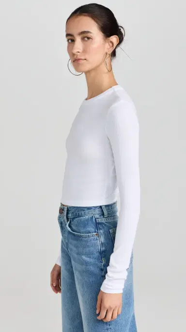 Cotton Citizen Verona Crop Shirt White | Thumbnail 4 Cotton Citizen Verona Crop Shirt White | Thumbnail 4