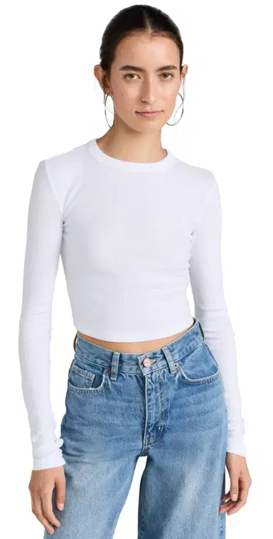 Cotton Citizen Verona Crop Shirt White | Thumbnail 1 Cotton Citizen Verona Crop Shirt White | Thumbnail 1