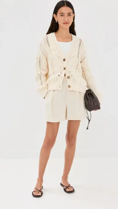 Jenni Kayne Audrey Cardigan Cream | Thumbnail 5 Jenni Kayne Audrey Cardigan Cream | Thumbnail 5