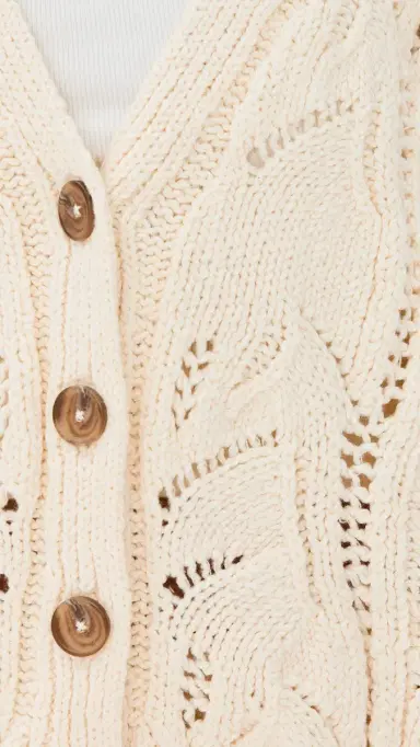 Jenni Kayne Audrey Cardigan Cream | Thumbnail 6 Jenni Kayne Audrey Cardigan Cream | Thumbnail 6