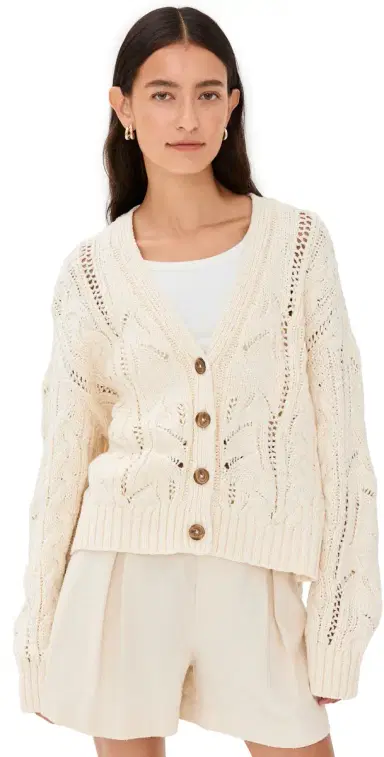 Jenni Kayne Audrey Cardigan Cream | Thumbnail 1 Jenni Kayne Audrey Cardigan Cream | Thumbnail 1