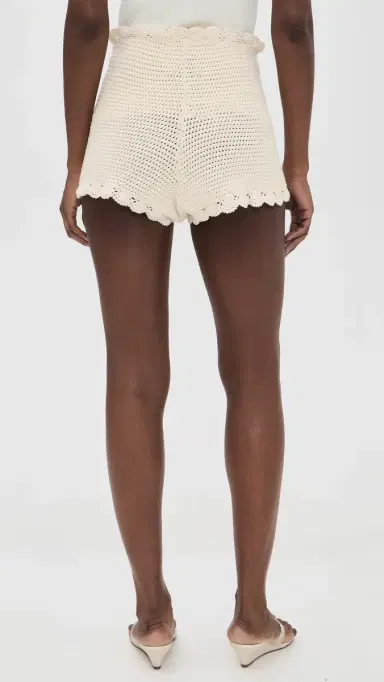 POSSE Dylan Crocheted Shorts Pearl | Thumbnail 3 POSSE Dylan Crocheted Shorts Pearl | Thumbnail 3