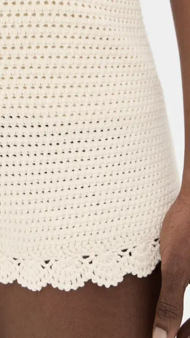 POSSE Dylan Crocheted Shorts Pearl | Thumbnail 6 POSSE Dylan Crocheted Shorts Pearl | Thumbnail 6