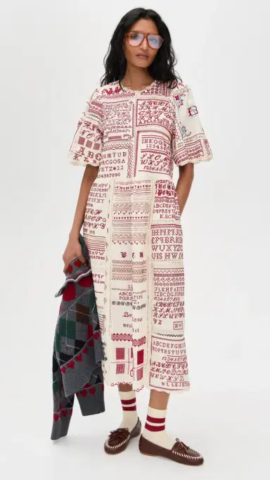 Sea Kit Embroidered idi Dress Cream | Thumbnail 2 Sea Kit Embroidered idi Dress Cream | Thumbnail 2