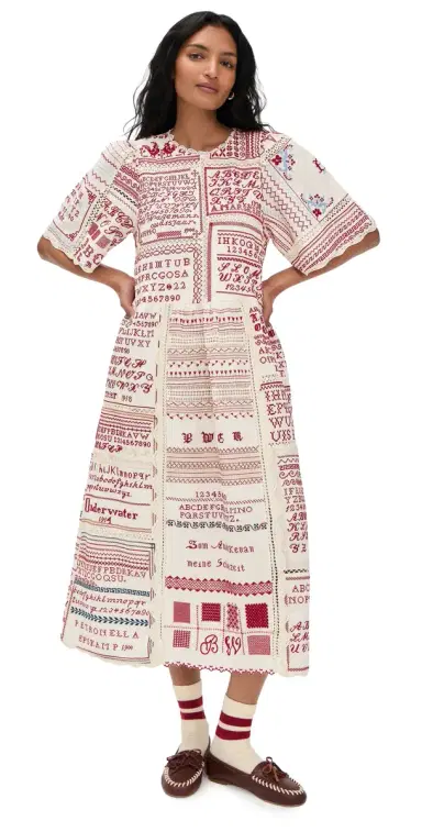 Sea Kit Embroidered idi Dress Cream | Thumbnail 1 Sea Kit Embroidered idi Dress Cream | Thumbnail 1