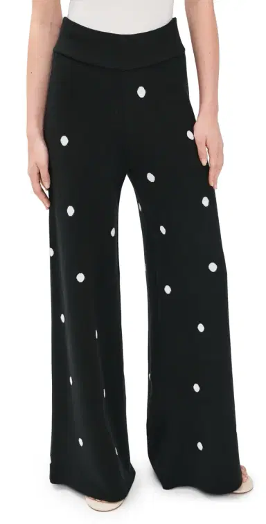 Splendid x Cellajaneblog Polka Dot Sweater Pants Black/White Polka Dot | Thumbnail 1 Splendid x Cellajaneblog Polka Dot Sweater Pants Black/White Polka Dot | Thumbnail 1