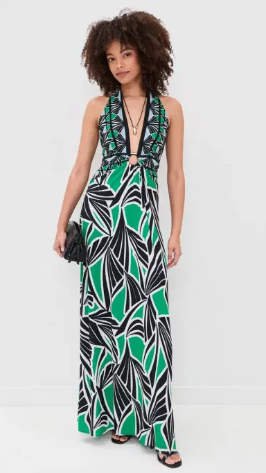 Ramy Brook Rayna Dress Bright Palm Combo | Thumbnail 2 Ramy Brook Rayna Dress Bright Palm Combo | Thumbnail 2
