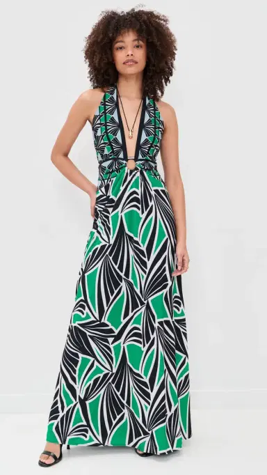 Ramy Brook Rayna Dress Bright Palm Combo | Thumbnail 5 Ramy Brook Rayna Dress Bright Palm Combo | Thumbnail 5