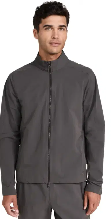 REIGNING CHAMP Nylon Oxford Team Jacket Carbon S | Thumbnail 1 REIGNING CHAMP Nylon Oxford Team Jacket Carbon S | Thumbnail 1
