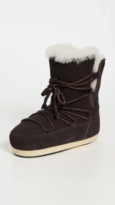 Moon Boot Evx Suede Shearling Boots Dark Brown 41/42 | Thumbnail 2 Moon Boot Evx Suede Shearling Boots Dark Brown 41/42 | Thumbnail 2