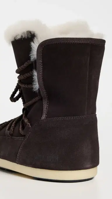 Moon Boot Evx Suede Shearling Boots Dark Brown 41/42 | Thumbnail 4 Moon Boot Evx Suede Shearling Boots Dark Brown 41/42 | Thumbnail 4