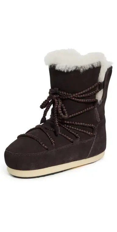 Moon Boot Evx Suede Shearling Boots Dark Brown 41/42 | Thumbnail 1 Moon Boot Evx Suede Shearling Boots Dark Brown 41/42 | Thumbnail 1