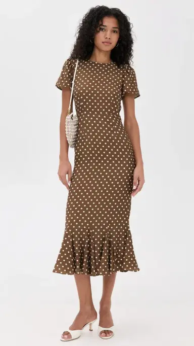 LE BOP Etta Dress Chocolate Dot M | Thumbnail 2 LE BOP Etta Dress Chocolate Dot M | Thumbnail 2