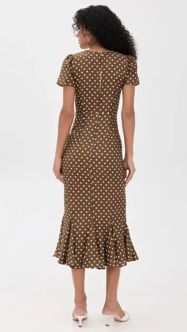 LE BOP Etta Dress Chocolate Dot M | Thumbnail 3 LE BOP Etta Dress Chocolate Dot M | Thumbnail 3