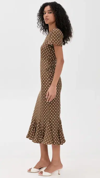 LE BOP Etta Dress Chocolate Dot M | Thumbnail 4 LE BOP Etta Dress Chocolate Dot M | Thumbnail 4