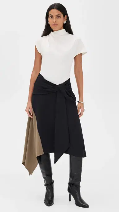 STAUD Davina Dress Black multi | Thumbnail 2 STAUD Davina Dress Black multi | Thumbnail 2