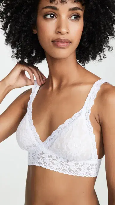 Hanky Panky Signature Lace Padded Crossover Bralette White | Thumbnail 2 Hanky Panky Signature Lace Padded Crossover Bralette White | Thumbnail 2