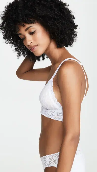 Hanky Panky Signature Lace Padded Crossover Bralette White | Thumbnail 4 Hanky Panky Signature Lace Padded Crossover Bralette White | Thumbnail 4